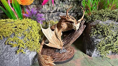 I painted this fey creature and posted it to Instagram