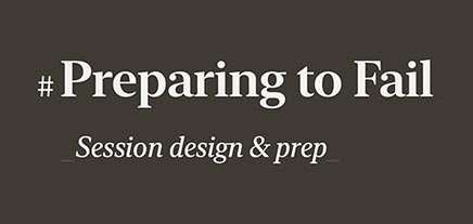 Logo for the Preparing to Fail live stream