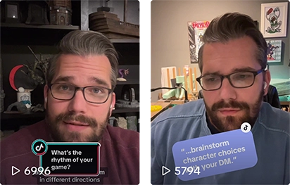I try to respond to interesting videos on TikTok
